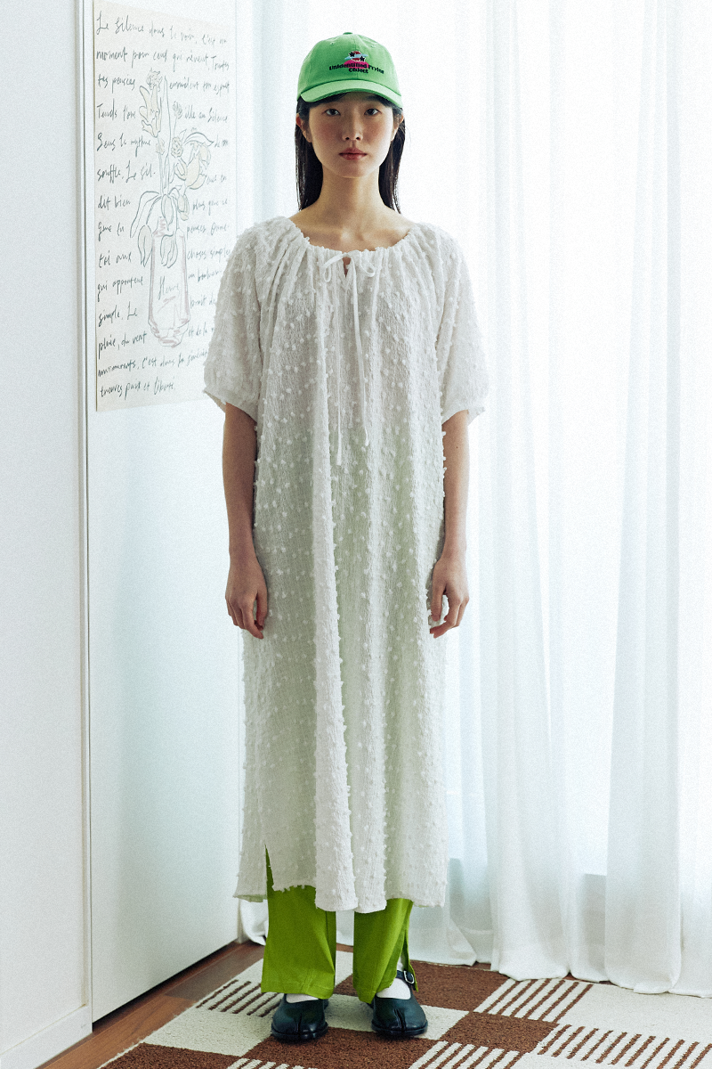 [리퍼브]Puff Summer raglan dress (white)