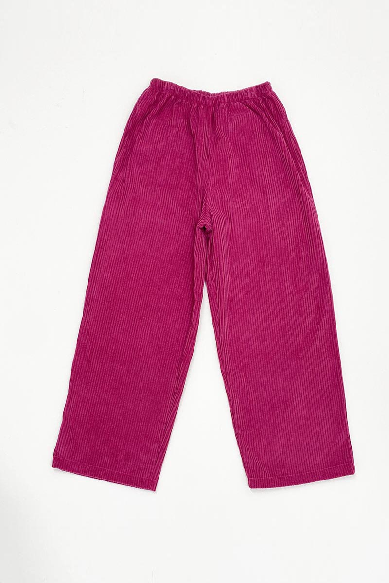 Corduroy pants (magenta pink)