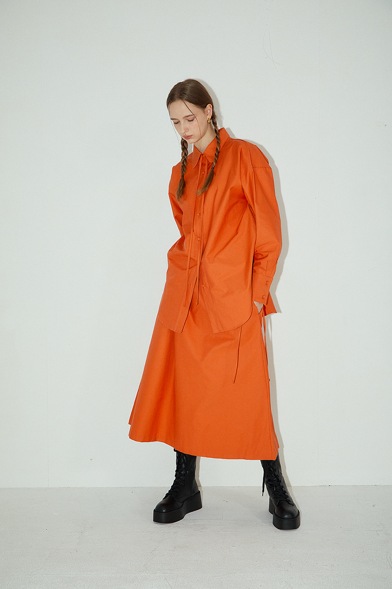 Merci long skirt (Orange)