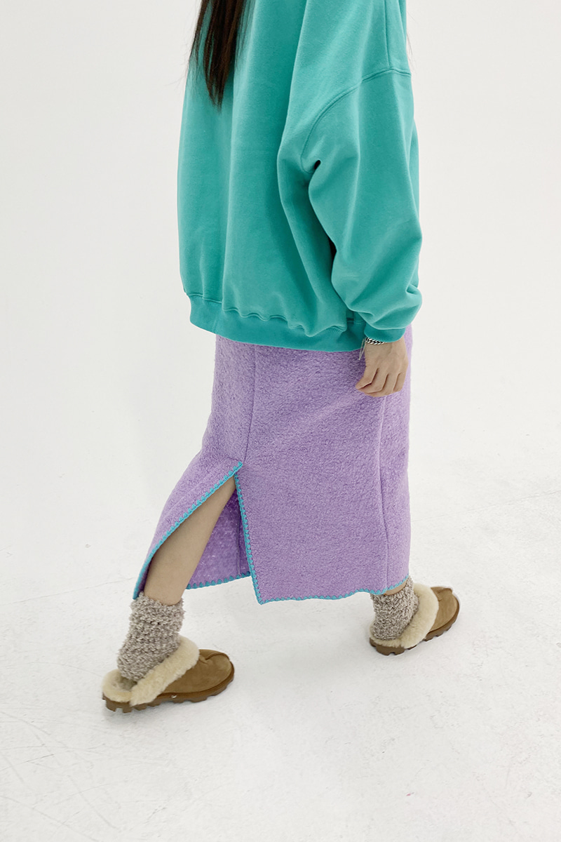 Wool Terry Skirt (lavender)