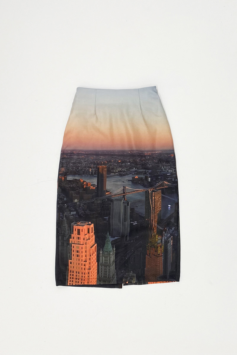 NY night view Skirt