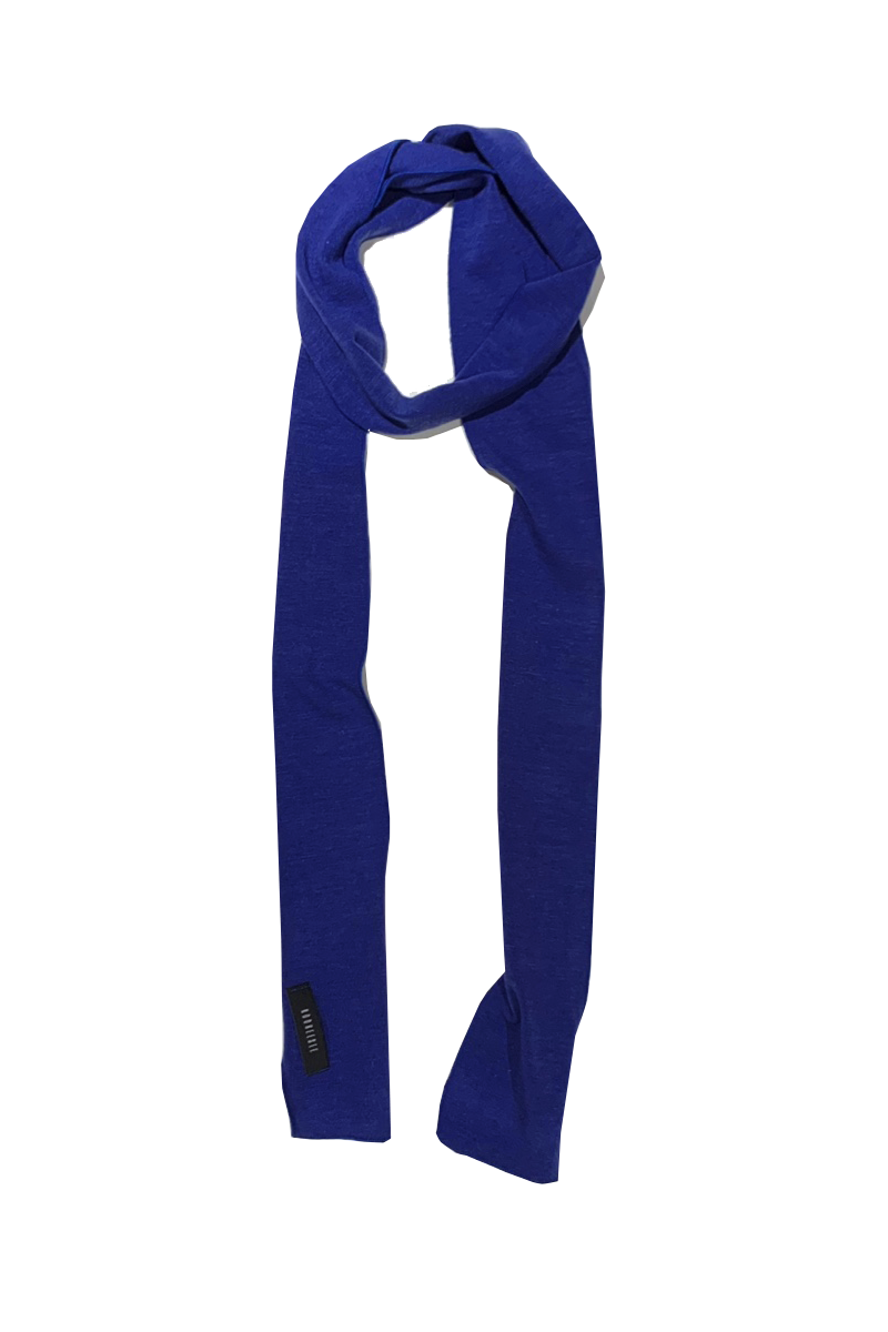 Angora wool scarf (Blue)